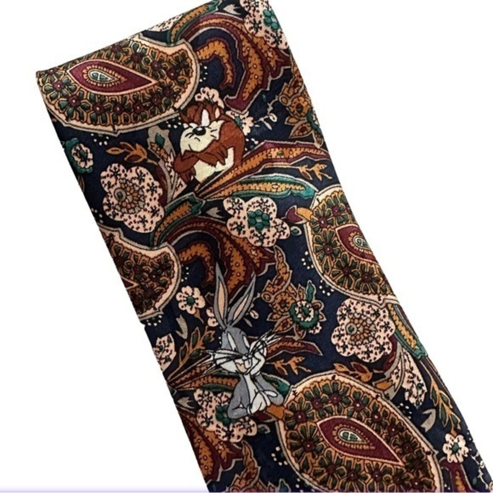 Looney Tunes‎ Mania Taz, Bugs Bunny, Daffy Duck, Roger Rabbit Tie - Picture 2 of 5